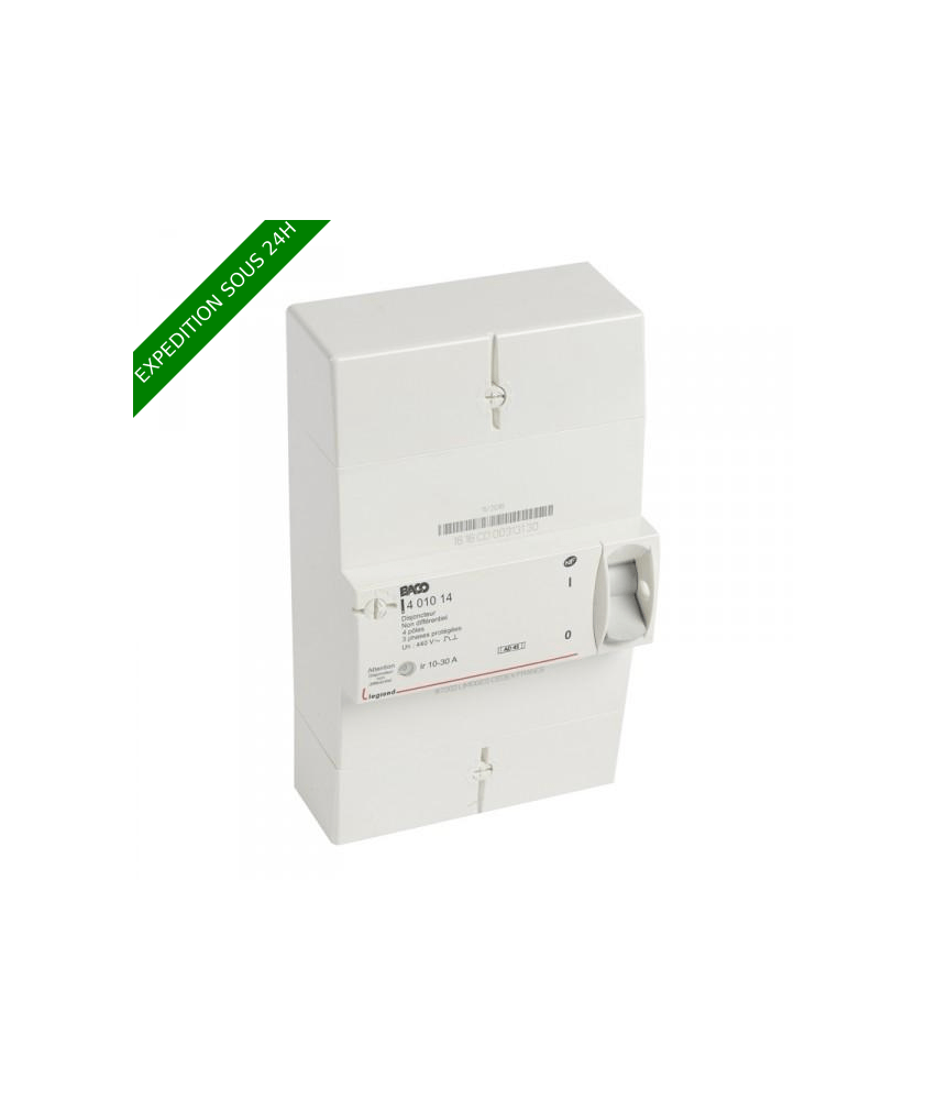 LEGRAND- Disjoncteur de branchement Enedis tétrapolaire non différentiel - 30A REF : 401014