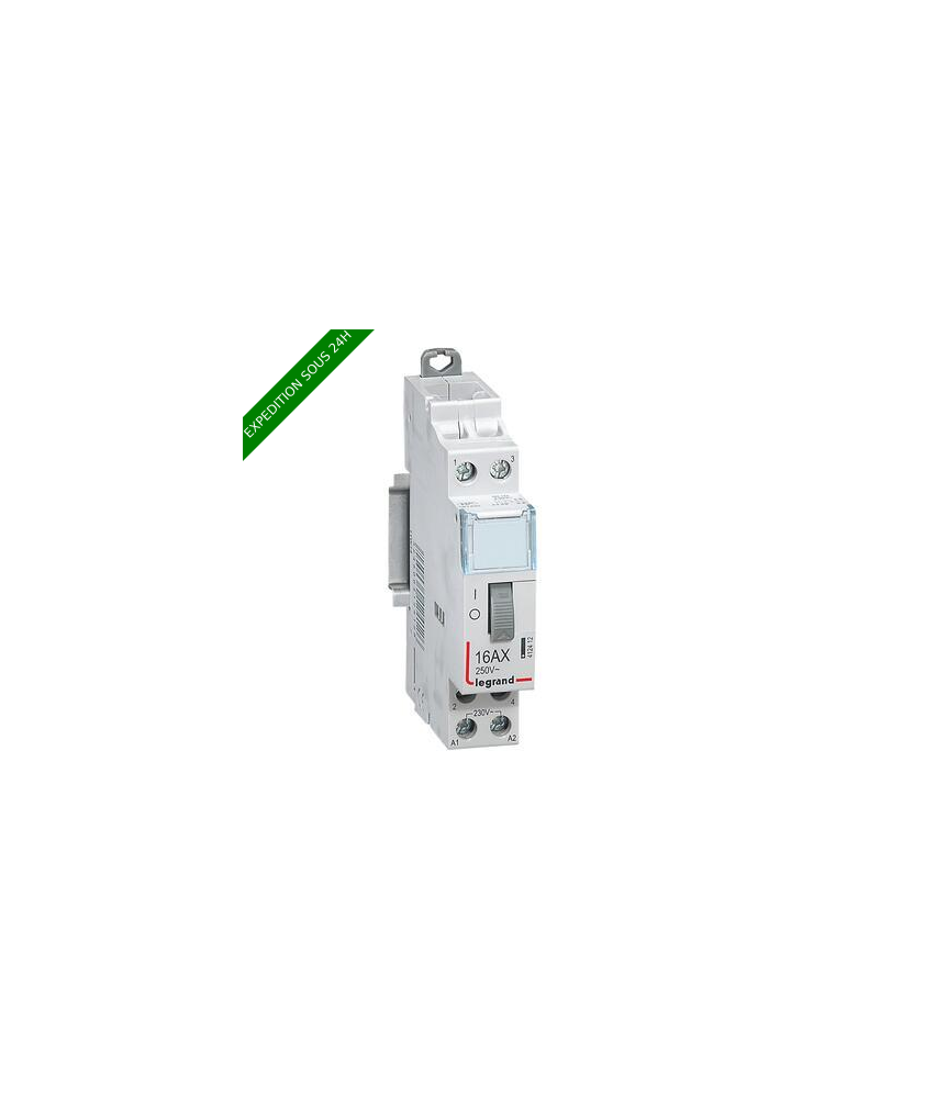Télérupteur standard à vis 230 V~- 2P 250 V~ 16 A 2F 1 module - LEGRAND - 412412