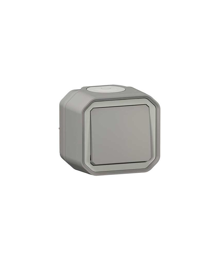LEGRAND Plexo Interrupteur va et vient saillie complet étanche gris IP55 - 069711L