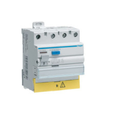 CDC840F Hager Interrupteur différentiel triphasé + neutre 40A 30mA type AC à bornes décalées