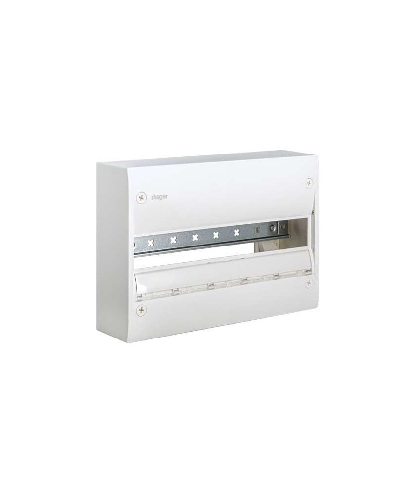 HAGER Gamma 18 Tableau électrique nu 1 rangée 18 modules - GD118A