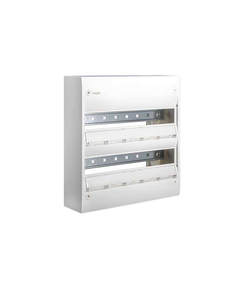 HAGER Gamma 18 Tableau électrique nu 2 rangées 18 modules - GD218A