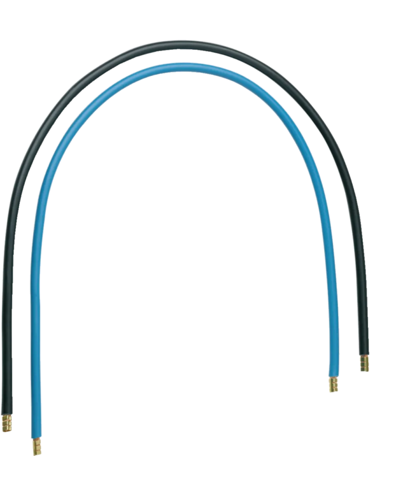 Jeu 2 conducteurs 16 mm2 bleu + noir, longueur 450 mm (KC416)