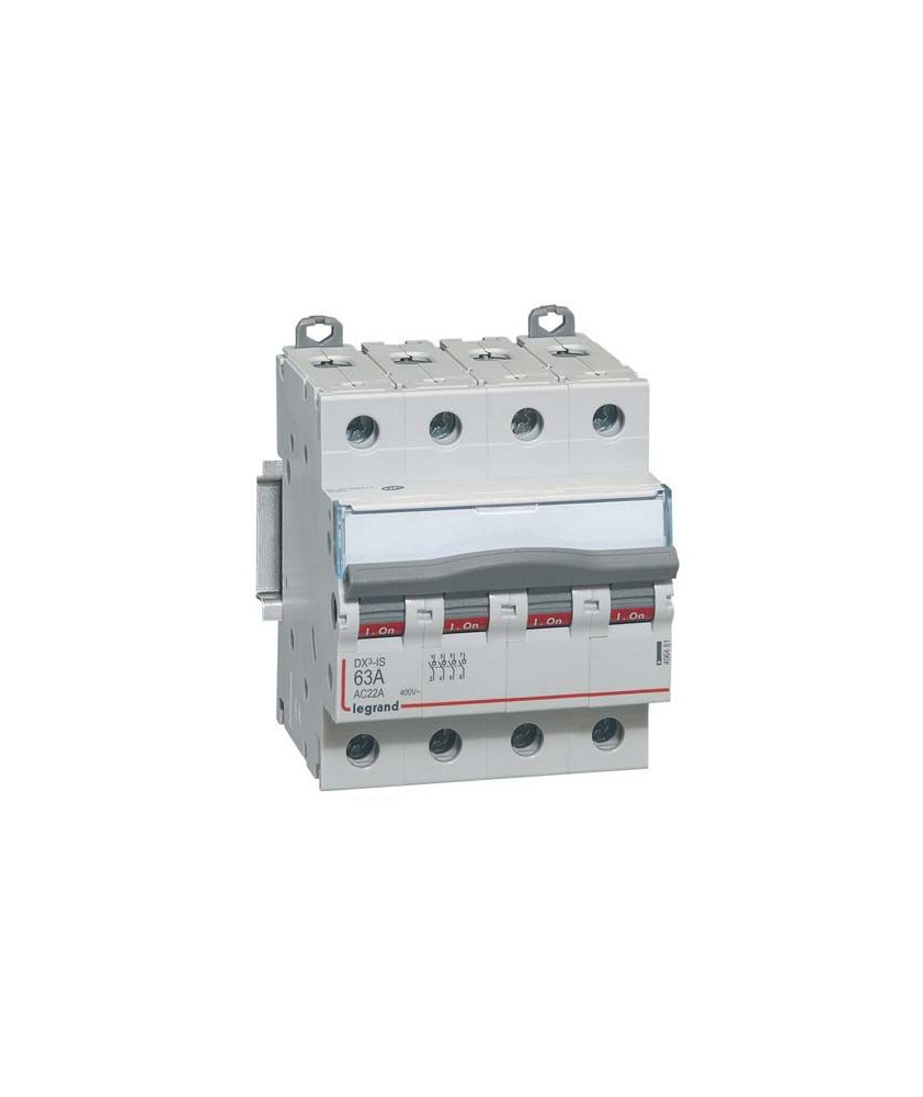 LEGRAND DX3 Interrupteur sectionneur tétrapolaire 400V 63A - 406481
