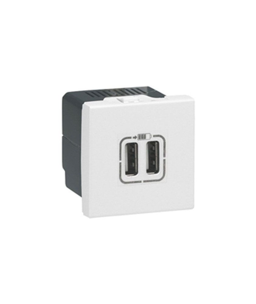 LEGRAND Mosaic Prise USB double 2400 mA blanc - 077594
