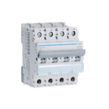 Hager - Disjoncteur 4P 6-10kA courbe C - 40A 4 modules - Réf : NFN440
