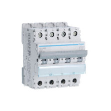 Hager - Disjoncteur 4P 6-10kA courbe C - 63A 4 modules - Réf : NFN463