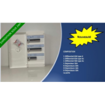 Tableau électrique 3 rangée...