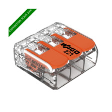 WAGO 221-613 - MINI BORNES DE CONNEXION AVEC LEVIERS 0,5 À 6MM² - 30 Pièces