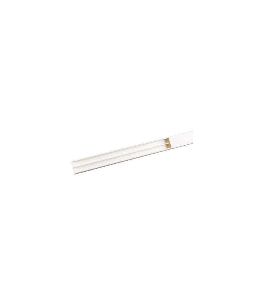 Carton de 36 Moulures Keva 32mmx12mm-Fond+couvercle-2 compartiments-Longueur 2,10m-Blanc Artic