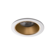 Support Spot Encastrable Plafond Or/Blanc Ø89mm GU10 /Gx5.3 IP20