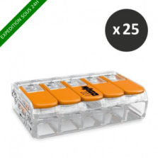 Wago -Borne de raccordement COMPACT 5 conducteurs - Réf : 221-415 X25