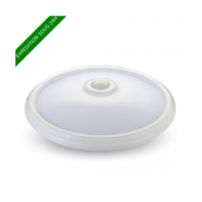 V-TAC PRO VT-13 plafonnier dome 12w chip samsung corps blanc rond avec capteur infrarouge blanc neutre 4000K IP20 - SKU 808
