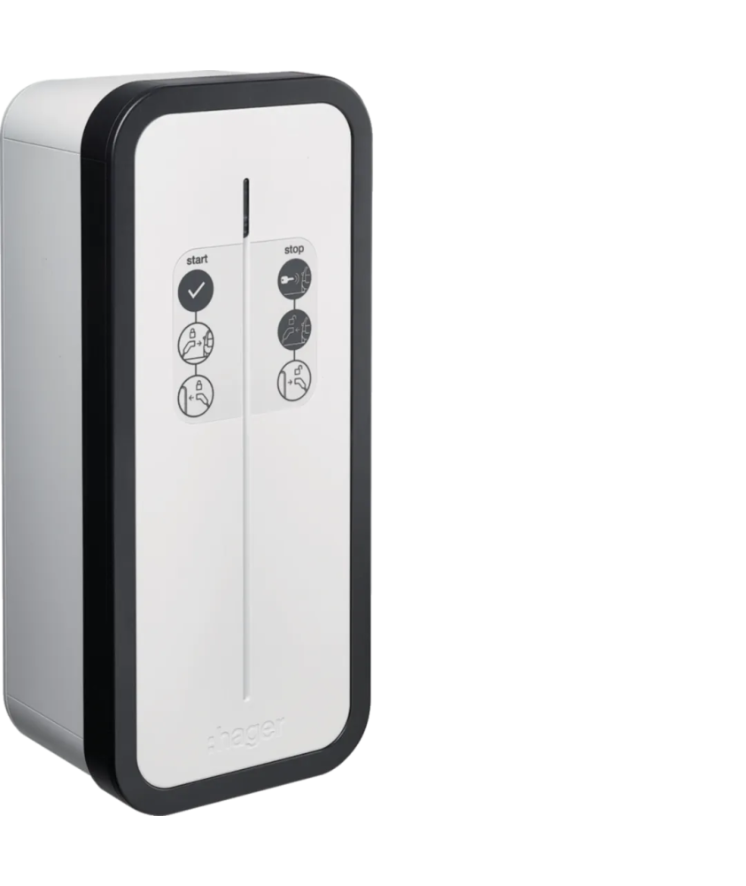 Witty start borne de recharge avec clé IP55 1x7,4kW 1P T2S, TIC et protection