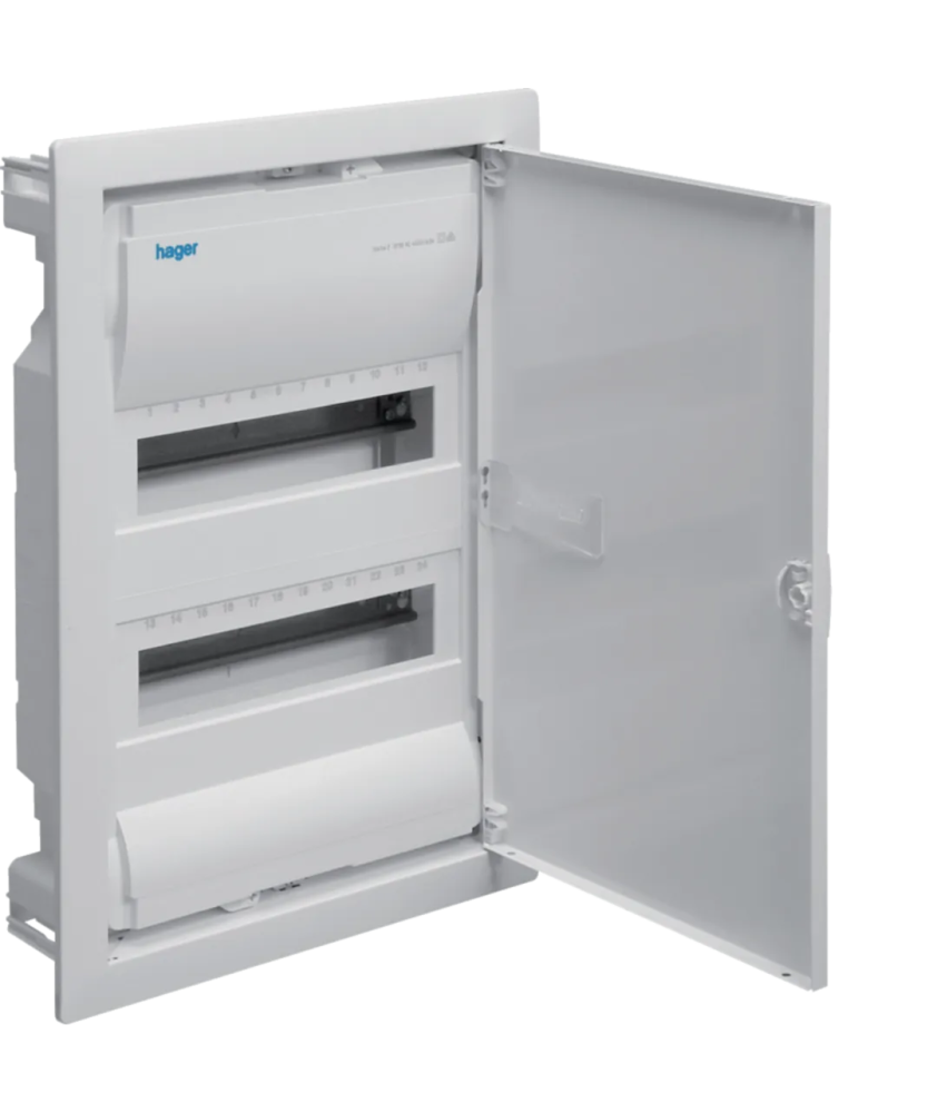 Coffret à encastrer Hager 2 rangées 12 modules VU24NC