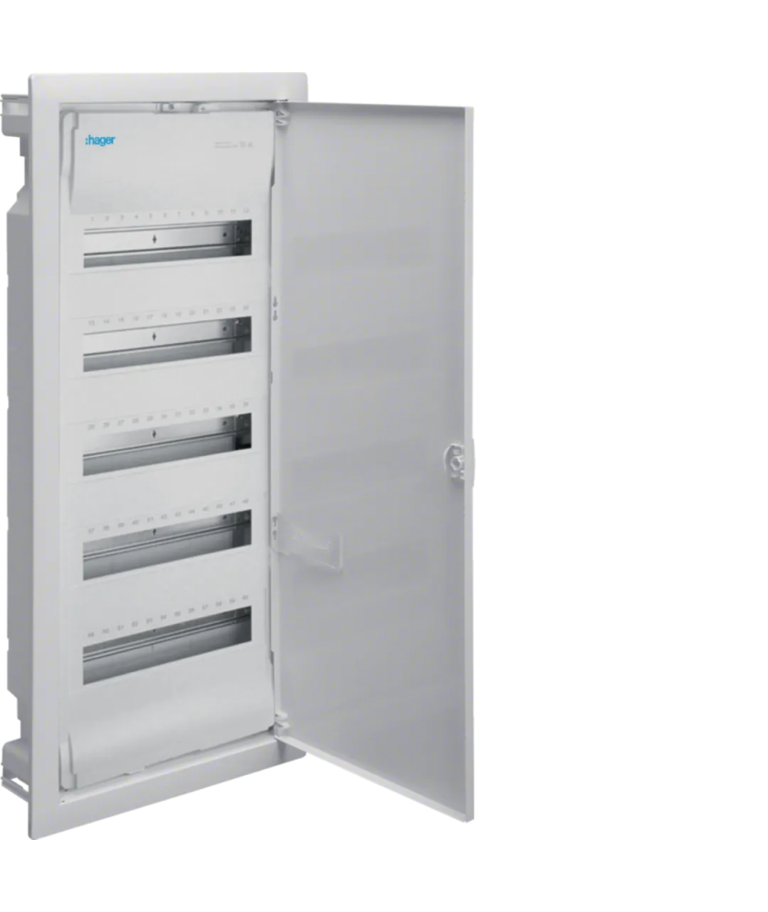 Coffret à encastrer Hager 5 rangée 12 modules VU60NC