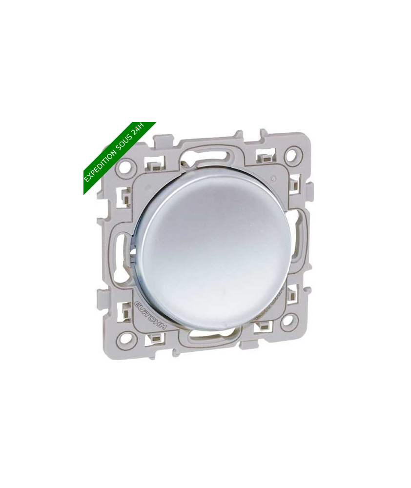 EUROHM Square Bouton poussoir silver - 60402