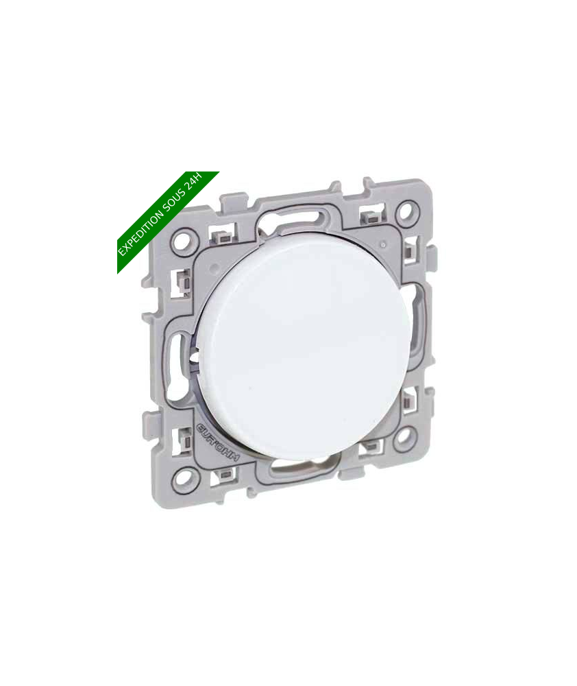 EUROHM Square Interrupteur va et vient blanc - 60201