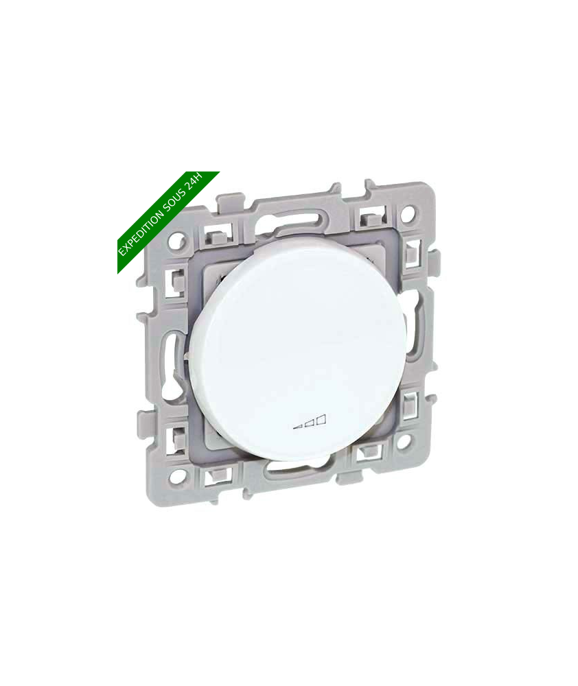 EUROHM Square Interrupteur variateur sans neutre toutes charges 500W blanc - 60219