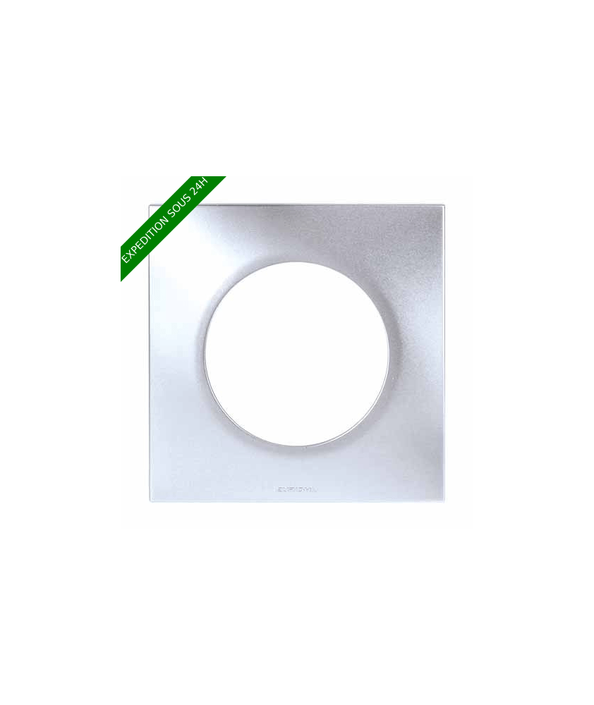 EUROHM Square Plaque simple silver - 60490