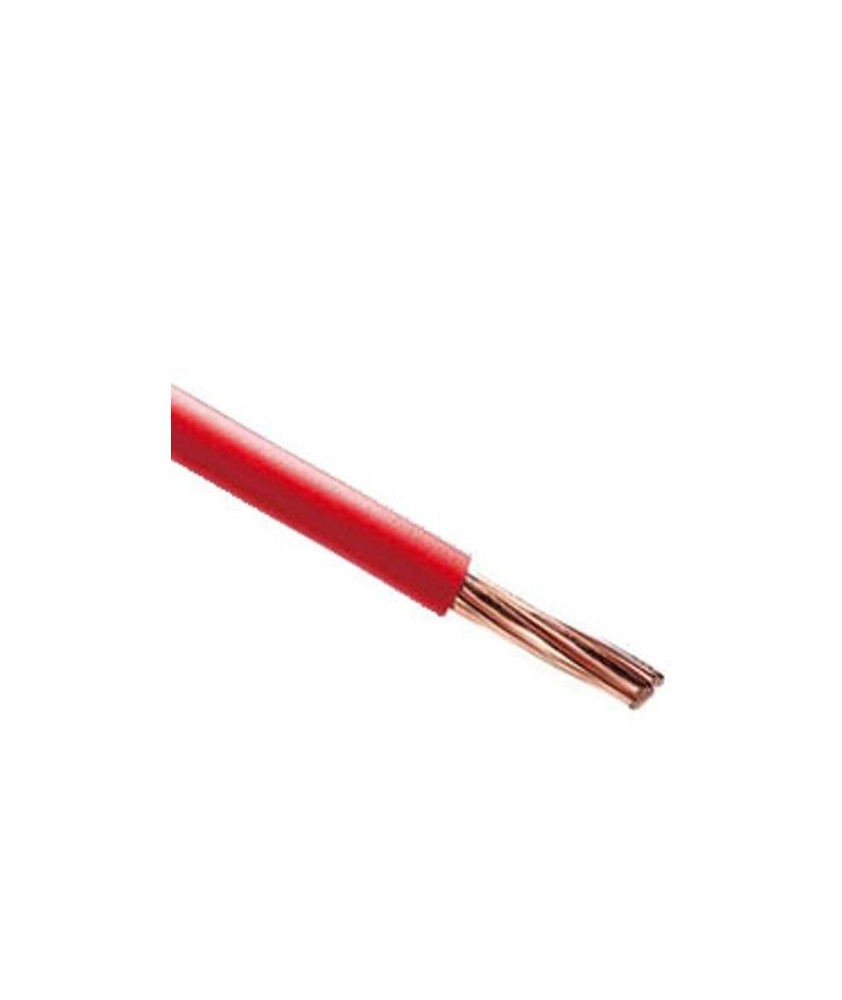 Fil électrique rigide H07VR 16mm² rouge - Prix au mètre