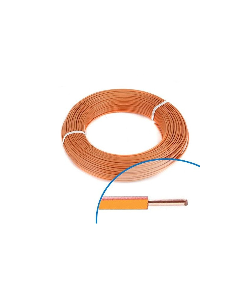 Fil H07vu 1.5mm2 100m Orange- MIGUELEZ