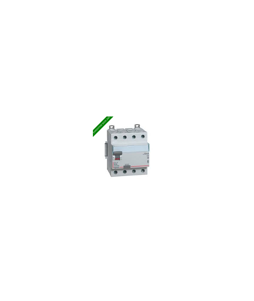 Interrupteur differentiel DX3-ID 4P 63A AC 300mA - LEGRAND - 411666