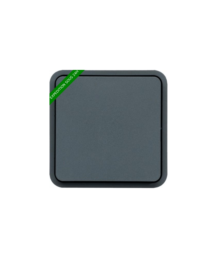 Interrupteur va-et-vient Cubyko - composable - IP55 - gris