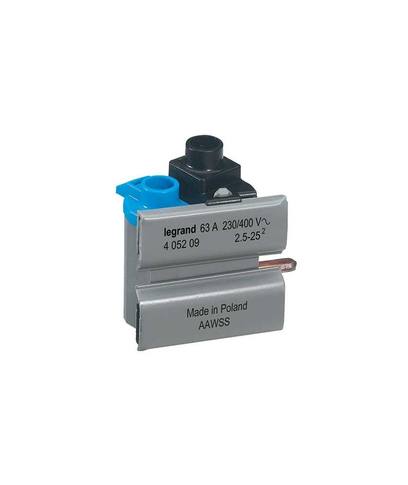 Legrand - Bornes de connexion DX³-ID 63 A - répartition HX³ monophasé - Réf : 405209/UNITE