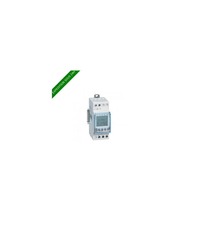 Legrand - Inter horaire programmable digital - auto - multifonction -1 sortie 16A - 250V - Réf : 412631
